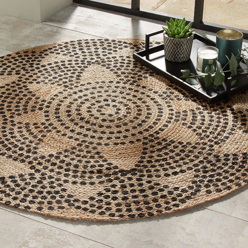 Στρογγυλό Χαλί Καλοκαιρινό (Φ120) A-S Living Flower 163954