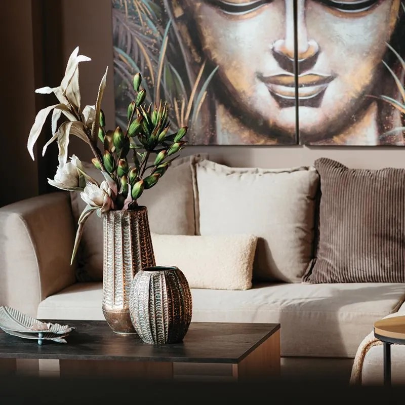 Γωνιακός Καναπές Vita Fylliana Μπέζ 255x176x90 εκ. 255x176x90 εκ.