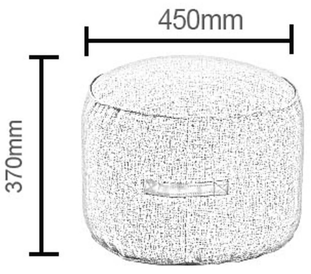 Πουφ MOSI Κόκκινο Ύφασμα 45x37cm - 14870112 - 14870112