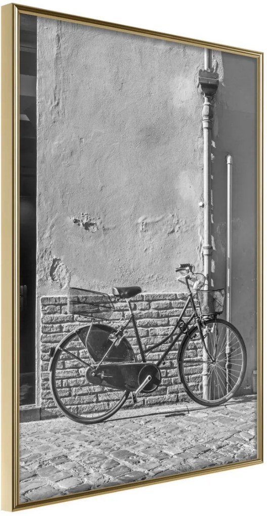 Αφίσα - Bicycle with Black Tires - 20x30 - Χρυσό - Χωρίς πασπαρτού