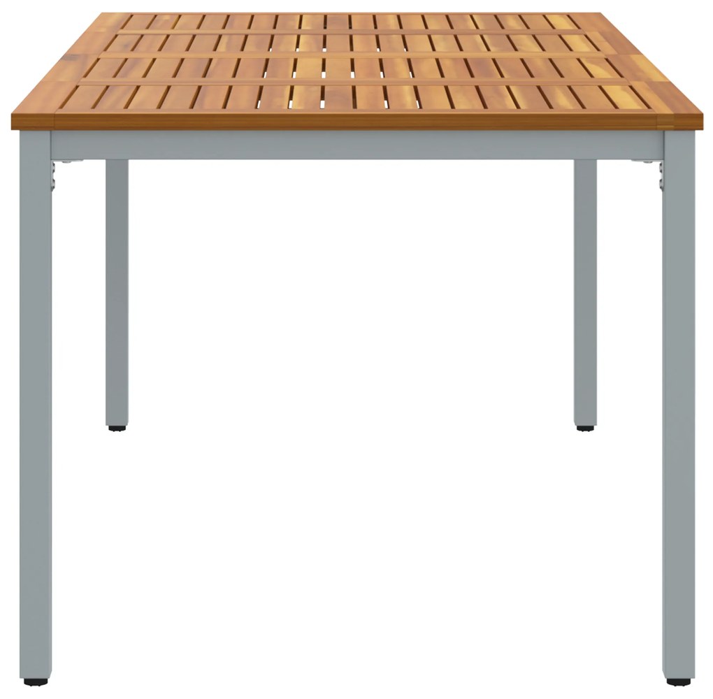vidaXL Γραφείο Κήπου 180x90x75 εκ. Συμπαγές ξύλο ακακίας και μέταλλο