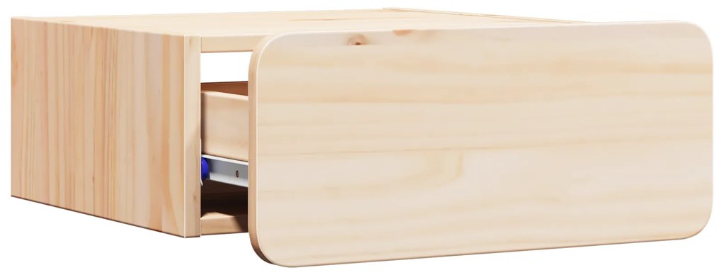 vidaXL Κομοδίνο με συρτάρι Καφέ 39 x 34 x 16.5 εκ. Μασίφ ξύλο πεύκου