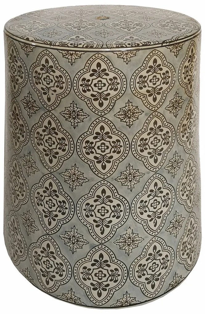Βοηθητικό Τραπέζι DKD Home Decor Μπλε Μπεζ Ξύλο 32,5 x 32,5 x 42 cm