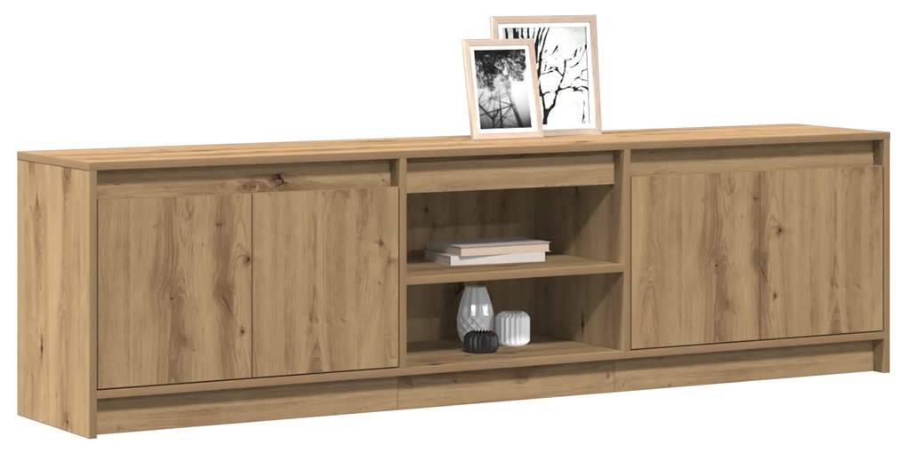 vidaXL Ντουλάπι TV Καφέ 182 x 34 x 50 εκ. Επεξεργασμένο ξύλο