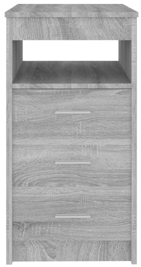 vidaXL Συρταριέρα Γκρι Sonoma 40 x 50 x 76 εκ. από Επεξεργασμένο Ξύλο
