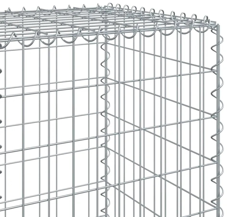 vidaXL Συρματοκιβώτιο με Κάλυμμα 400x50x150εκ. από Γαλβανισμένο Χάλυβα