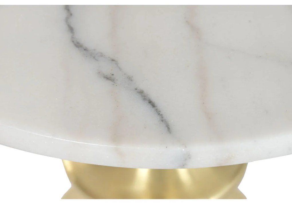 Βοηθητικό Τραπέζι Home ESPRIT Λευκό Χρυσό 41 X 41 X 58 CM