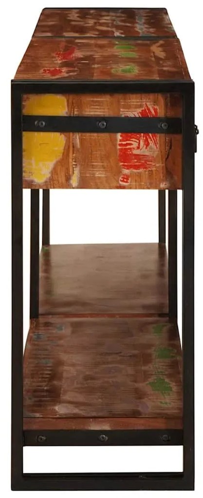 vidaXL Τραπέζι κονσόλας Άλλο 2 pcs Πολύχρωμο Μασίφ ανακυκλωμένο ξύλο