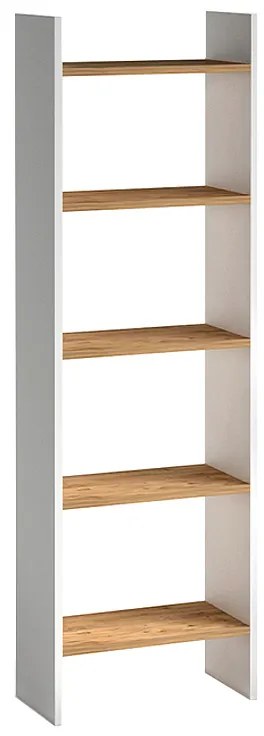 Βιβλιοθήκη μελαμίνης Flora Megapap χρώμα white pine 52x25x158εκ.-GP022-0073,2