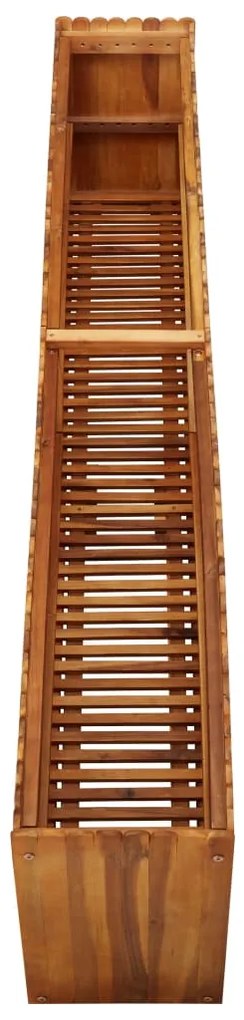 vidaXL Ζαρντινιέρα Υπερυψωμένη 200 x 30 x 50 εκ. Μασίφ Ξύλο Ακακίας
