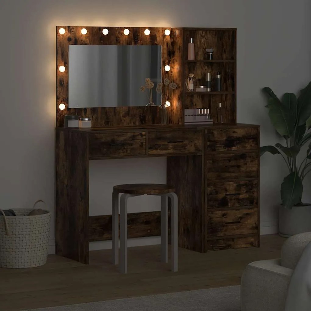 vidaXL Τραπέζι περιποίησης Καφέ 78.5 x 41 x 135 εκ Επεξεργασμένο ξύλο