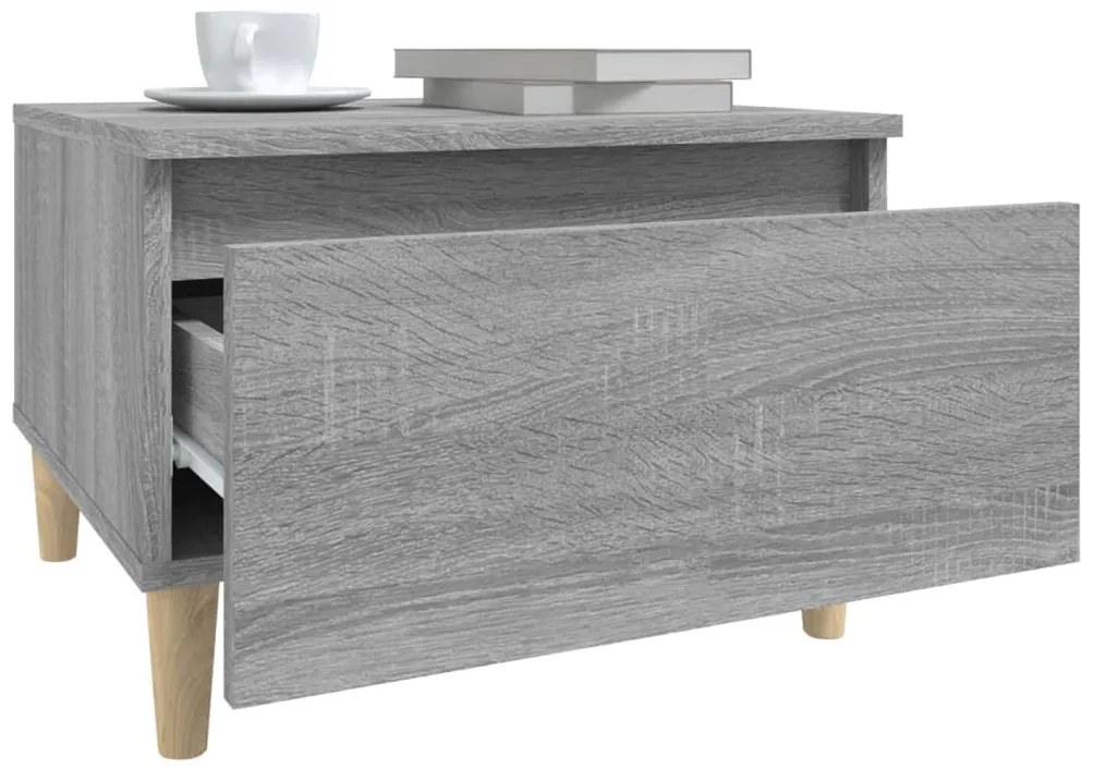 vidaXL Τραπεζάκια Σαλονιού 2 τεμ. Γκρι Sonoma 50x46x35 εκ. Επεξ. Ξύλο
