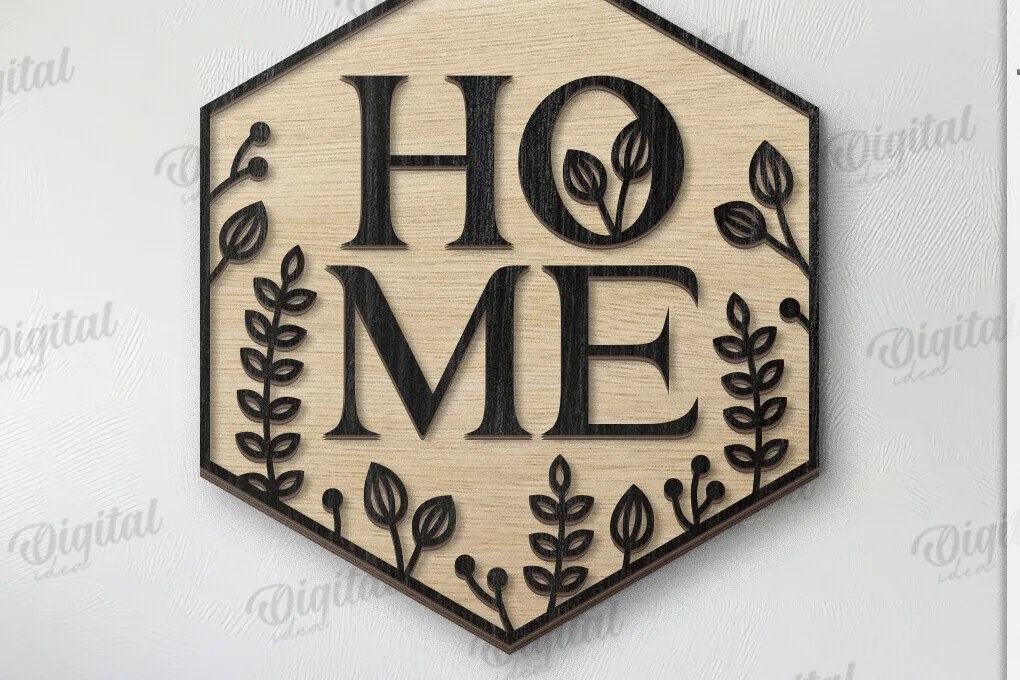 Intra απο ξύλο plywood 3mm-4mm πάχος 3D ξύλινη πινακίδα για το σπίτι Δίασταση 30x20 cm INTRAFABR-120713170
