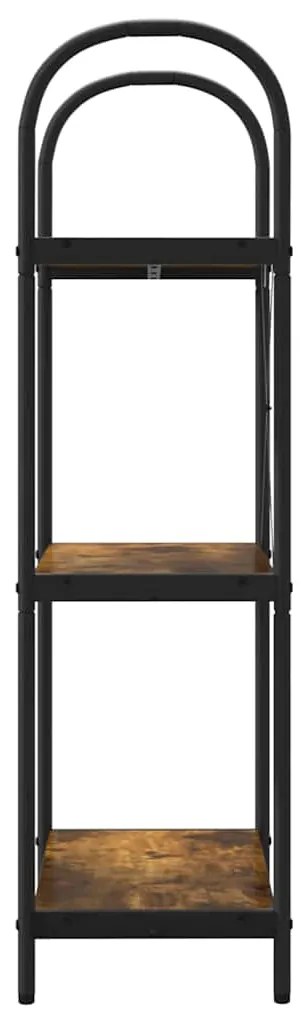vidaXL Ράφι Βιβλίων Καπνιστή δρυς 60 x 30 x 109 εκ Επεξεργασμένο ξύλο