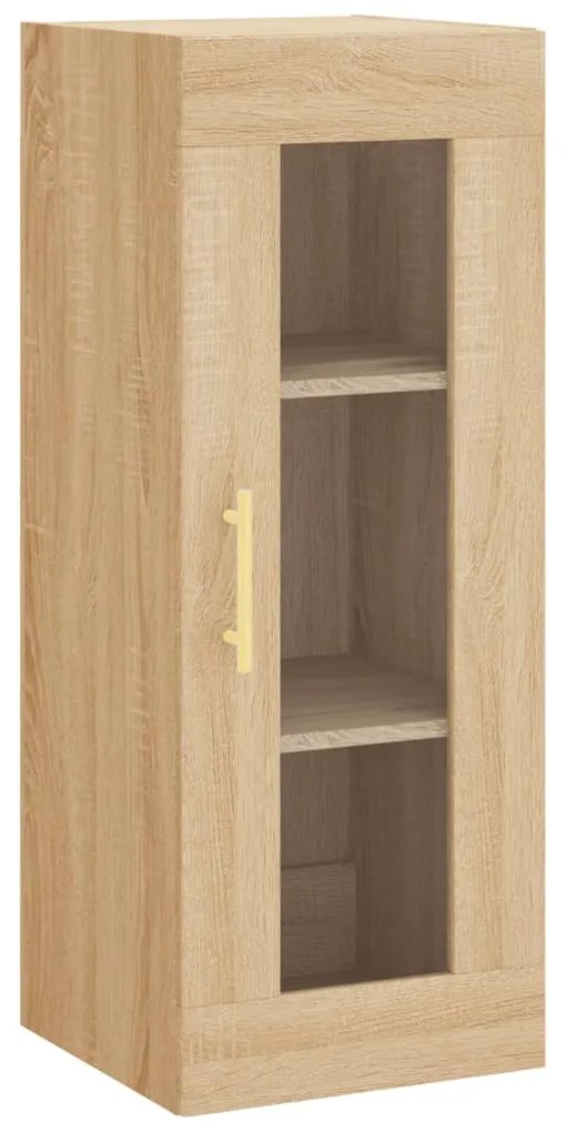 vidaXL Μπουφές Sonoma δρυς 34,5 x 34 x 180 εκ. από Επεξεργασμένο Ξύλο