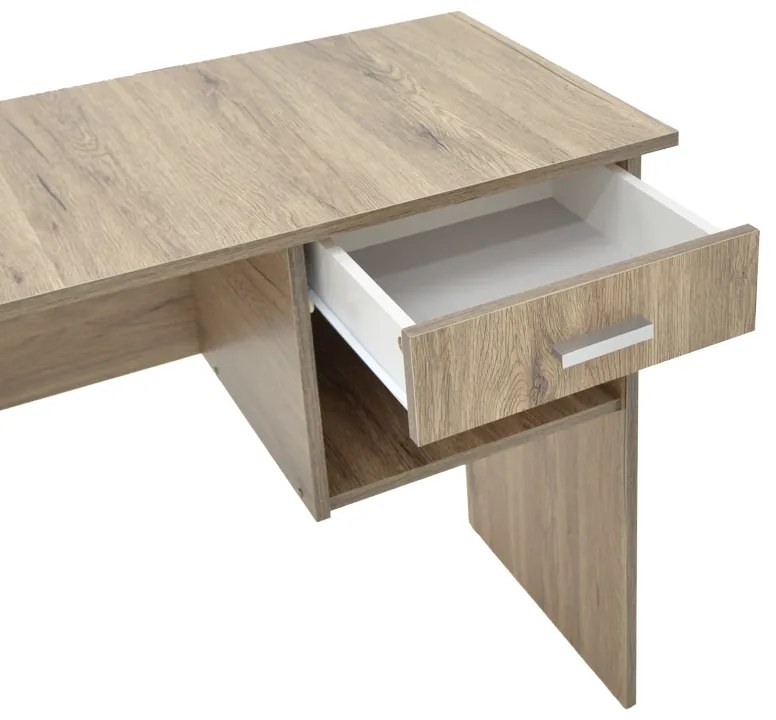 Γραφείο εργασίας με συρτάρι Michael pakoworld sonoma 88x45x72εκ (1 τεμάχια)