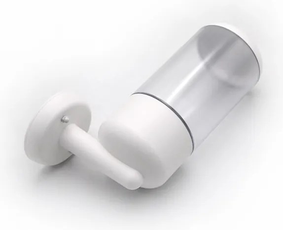 Απλίκα Φωτιστικό Τοίχου PC Κύλινδρος IP44 E27 Lumen-9-2870-Λευκό 9-2870