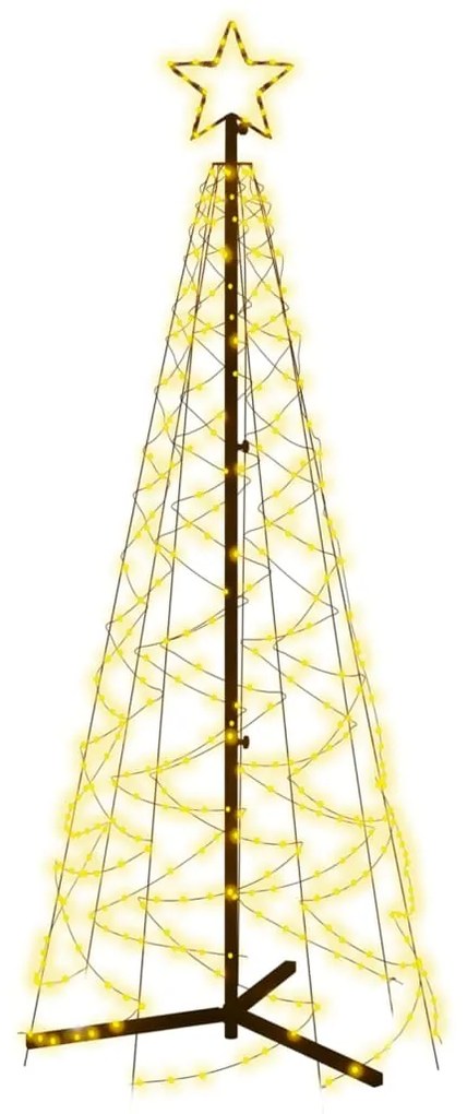 ΧΡΙΣΤΟΥΓΕΝΝΙΑΤΙΚΟ ΔΕΝΤΡΟ ΚΩΝΟΣ 200 LED ΘΕΡΜΟ ΛΕΥΚΟ 70 X 180 ΕΚ. 343505