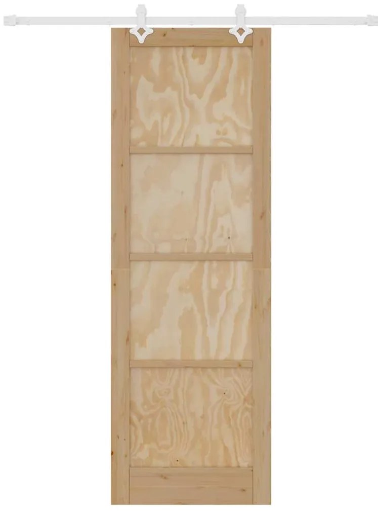 vidaXL Συρόμενη Πόρτα Χειροκίνητος Λευκό 78 x 232 cm