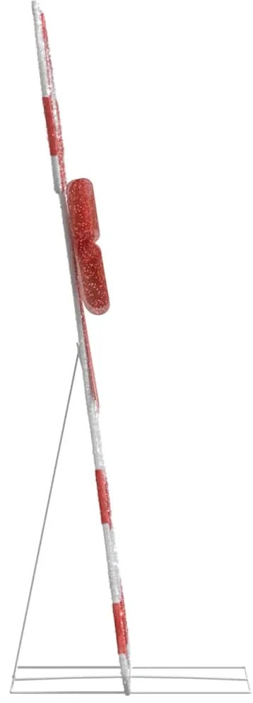 vidaXL Χριστουγεννιάτικη Διακόσμηση Candy Cane 50 LED Ζεστό Λευκό