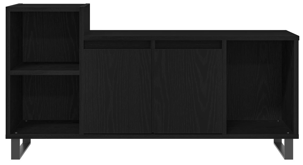 vidaXL Κάσκα Τηλεόρασης Μαύρο Δρυς 100x35x55 εκ. Επεξεργασμένο Ξύλο