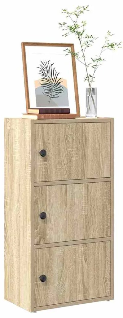 vidaXL Βιβλιοθήκη Sonoma Δρυς 40x24x77 εκ. από Επεξεργασμένο Ξύλο