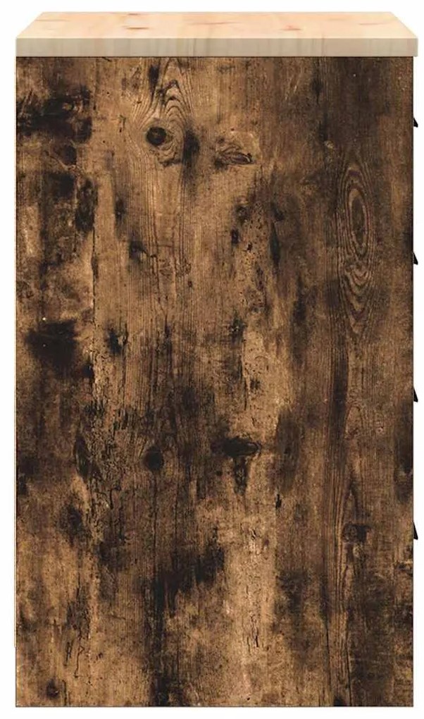 vidaXL ντουλάπι αποθήκευσης γκαράζ 60x51x85 εκ μασίφ ξύλο πεύκο