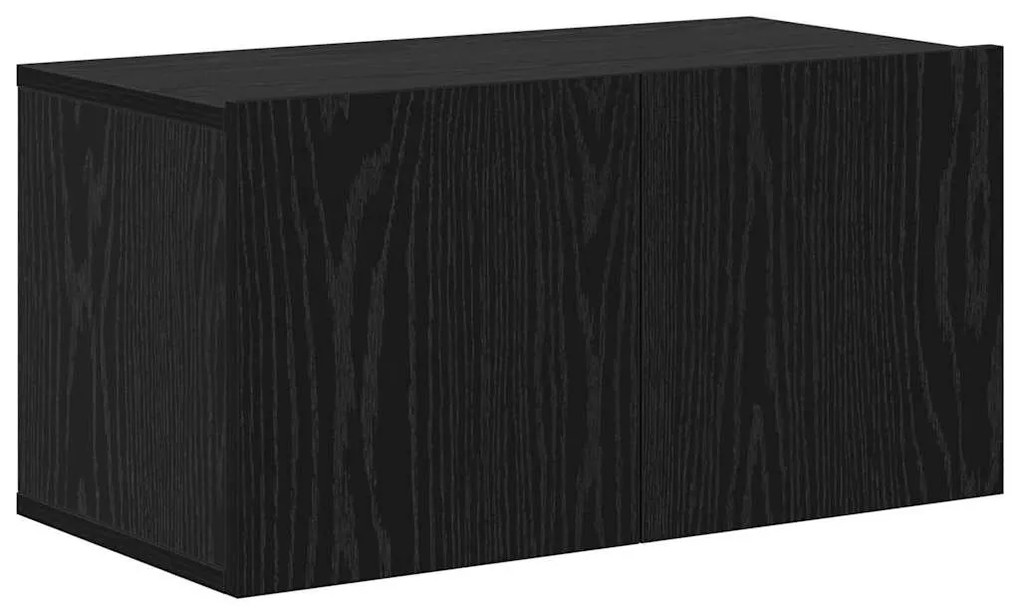 vidaXL Σετ επίπλου τηλεόρασης 10 pcs Μαύρη δρυς 60 x 30 x 30 cm