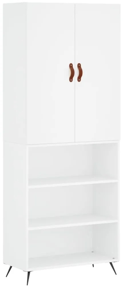 vidaXL Ντουλάπι Λευκό 69,5x34x180 εκ. από Επεξεργασμένο Ξύλο