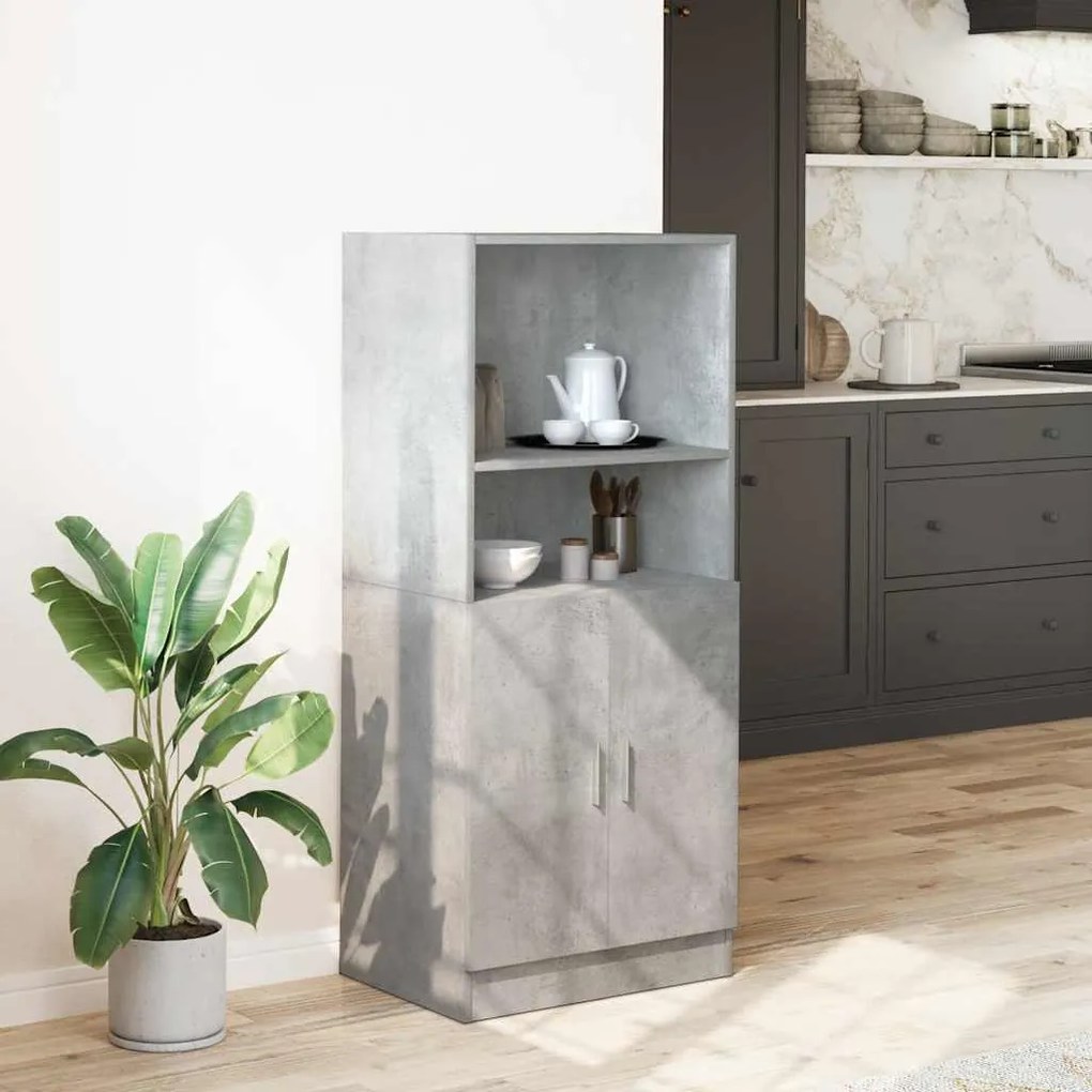 Ντουλάπι κουζίνας σκυρόδεμα γκρι 57x41,5x131,5 cm - Γκρι