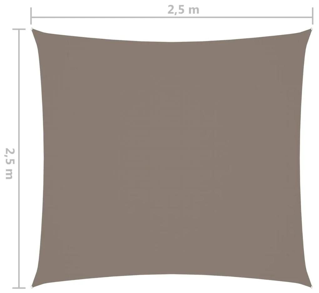 Πανί Σκίασης Τετράγωνο Taupe 2,5 x 2,5 μ. από Ύφασμα Oxford - Μπεζ-Γκρι