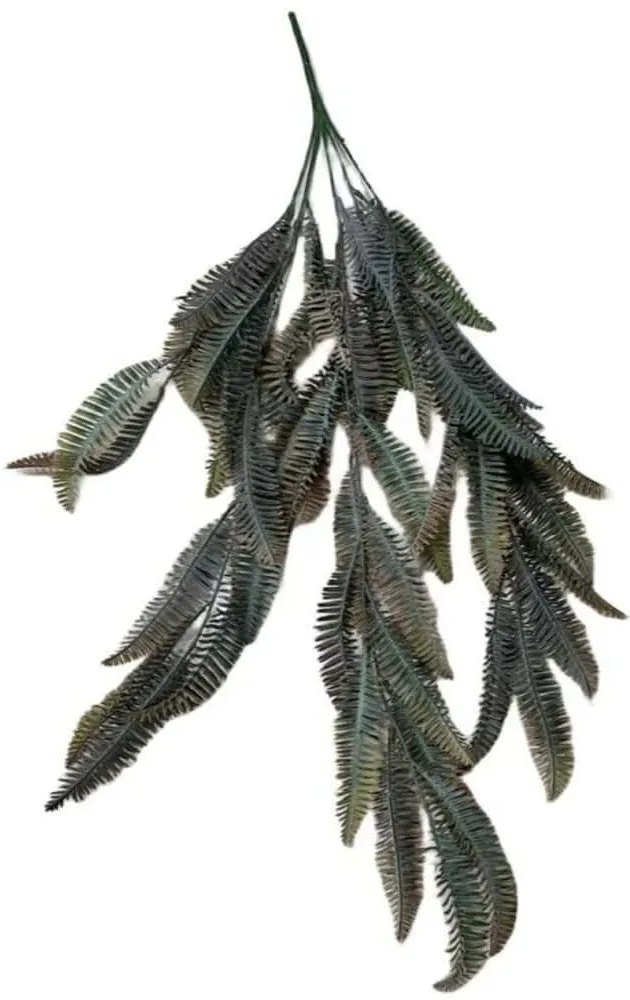 Τεχνητή Κρεμαστή Φτέρη Cinnamon 4871-7 15x2x85cm Dark Green Supergreens Πολυαιθυλένιο
