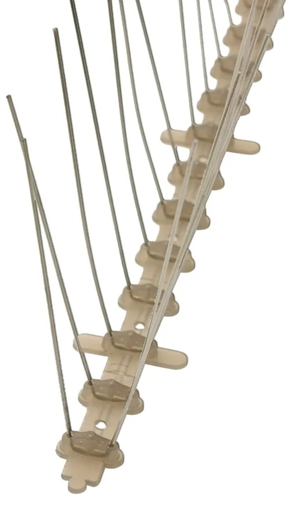 vidaXL Απωθητικές Ακίδες Περιστεριών 5 Σειρών Σετ των 6 3 μ. Πλαστικές