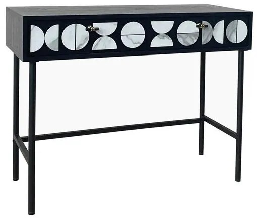 Κονσόλα Ξύλινη Μαύρη-Λευκή 100x40x77εκ. ESTHETI 750-25041
