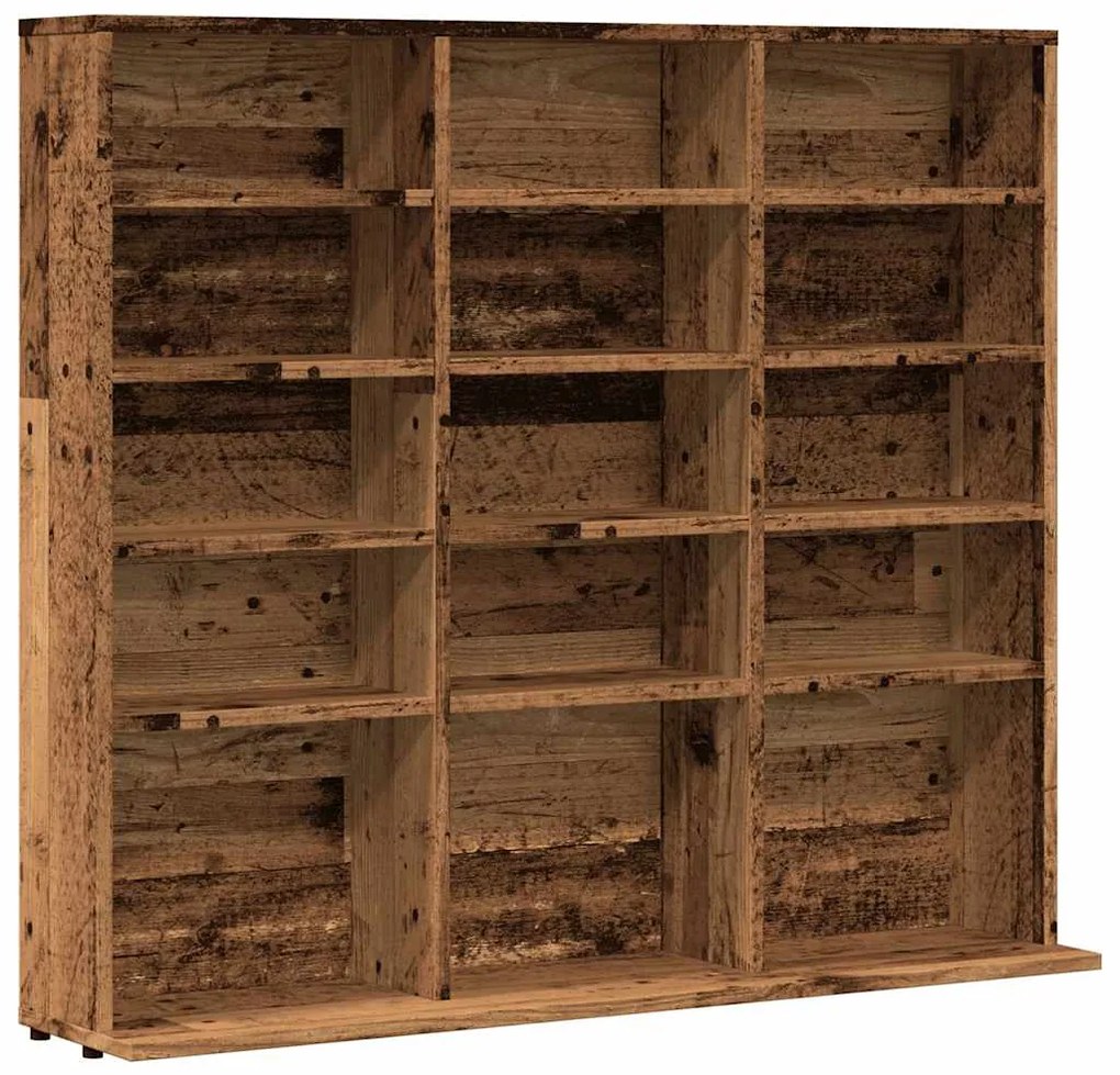 Ντουλάπι CD Παλιό ξύλο 100x23x89,5 cm Ξύλο μηχανικής κατασκευής - Καφέ