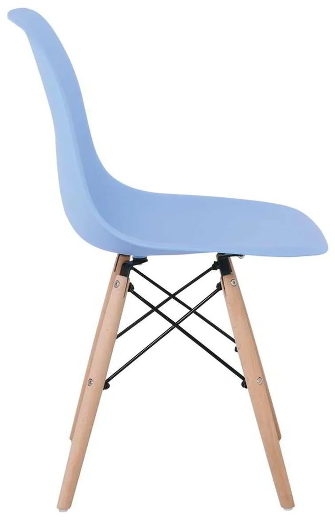 Καρέκλα ART Wood PP Σιέλ 46x52x82cm (Σετ 4 ΤΕΜ)