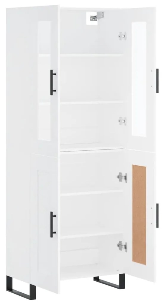 vidaXL Ντουλάπι Λευκό 69,5x34x180 εκ. από Επεξεργασμένο Ξύλο