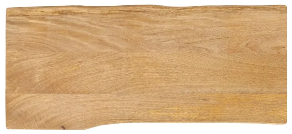 vidaXL Επιφάνεια Τραπεζιού 80x40x3,8 εκ. Live Edge Μασίφ Ξύλο Μάνγκο