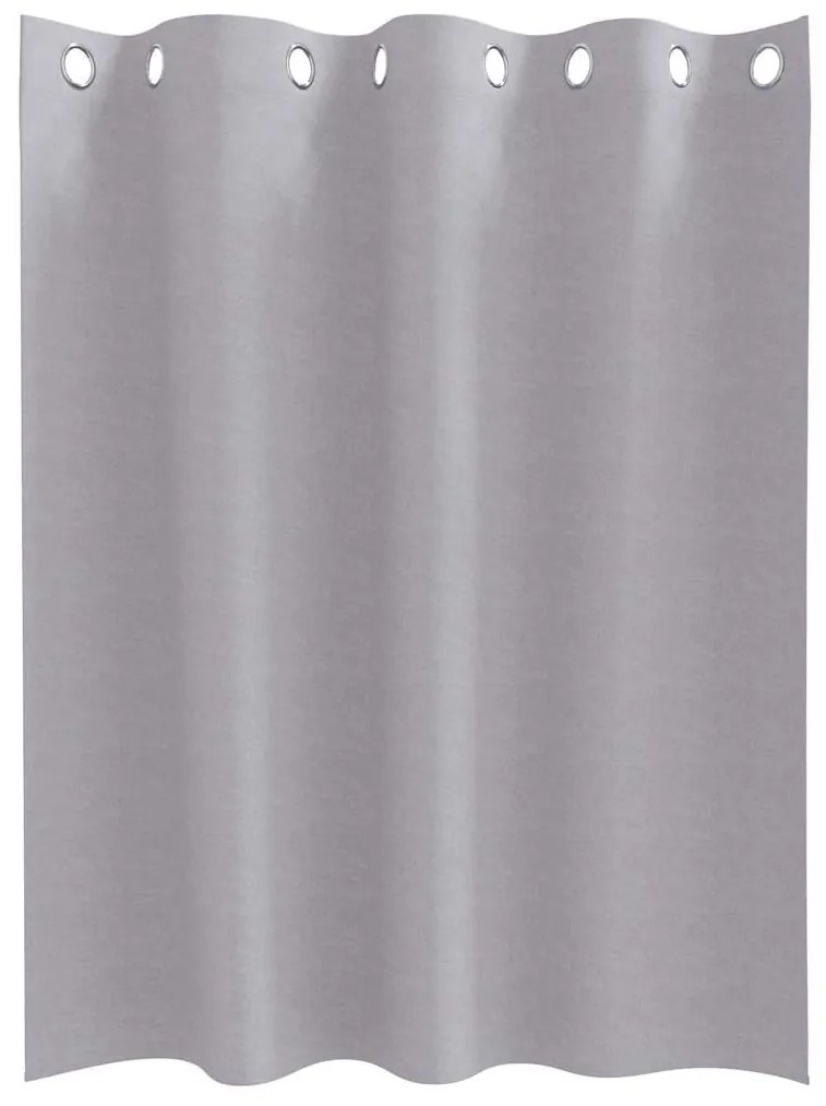 vidaXL Κουρτίνες 2 pcs Μεταλλικό Γκρι 140x140cm Πολυεστέρας