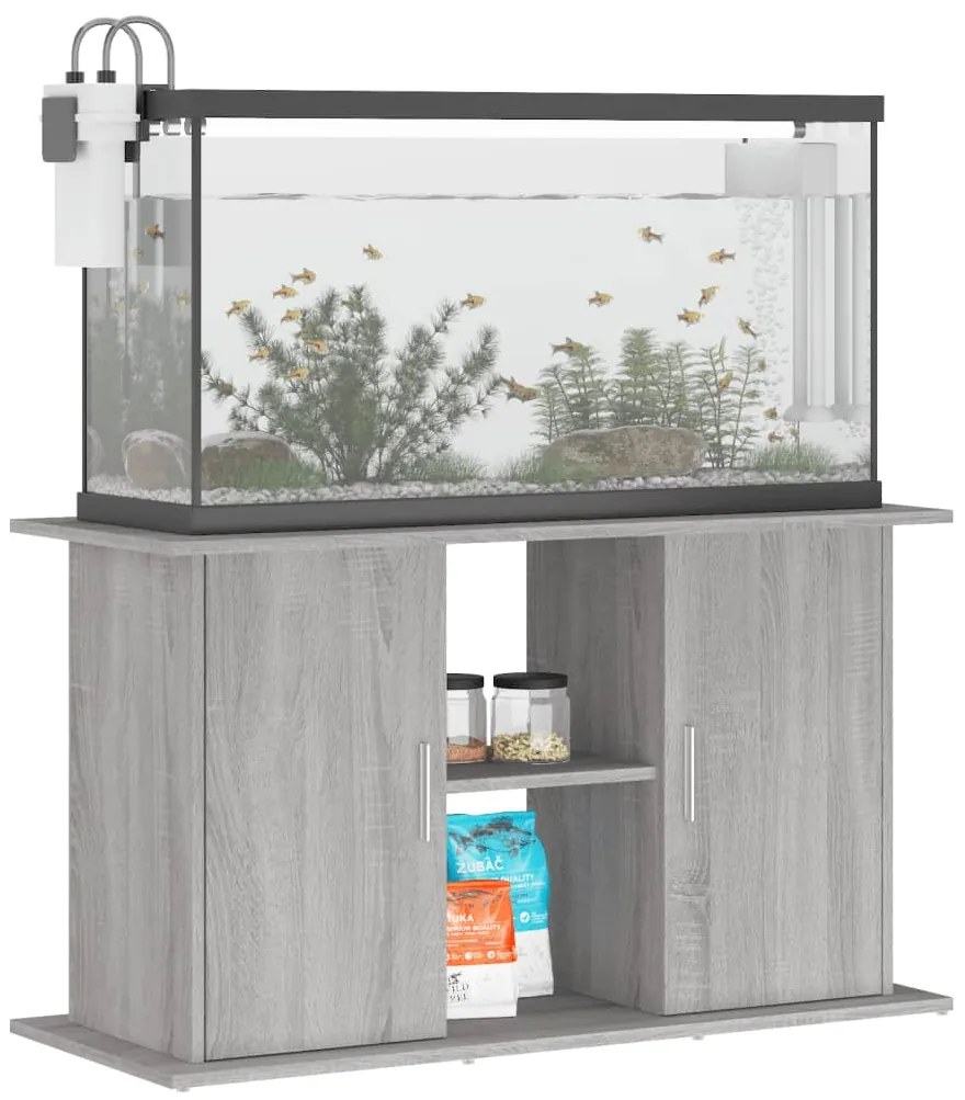 vidaXL Βάση Ενυδρείου Γκρι Sonoma 101x41x58 εκ. από Επεξεργασμένο Ξύλο