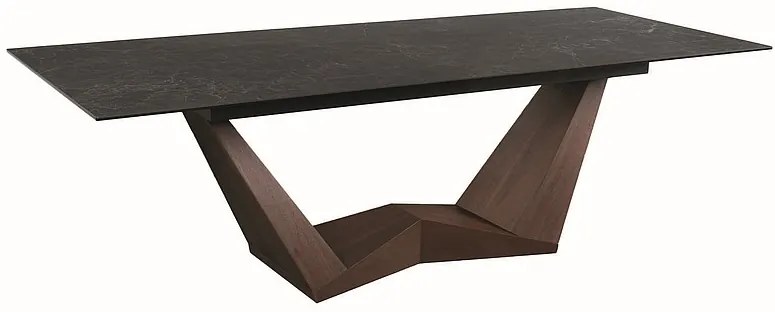 STÓŁ BONUCCI CERAMIC CZARNY NERO GRECO/ORZECH (200-250)X98 DIOMMI-80-2687