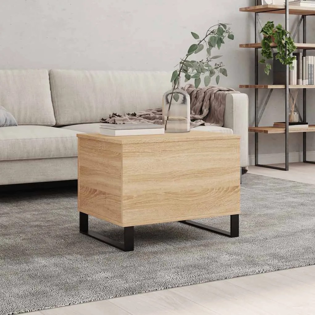 vidaXL Τραπεζάκι Σαλονιού Sonoma Δρυς 60x44,5x45εκ. Επεξεργασμένο Ξύλο