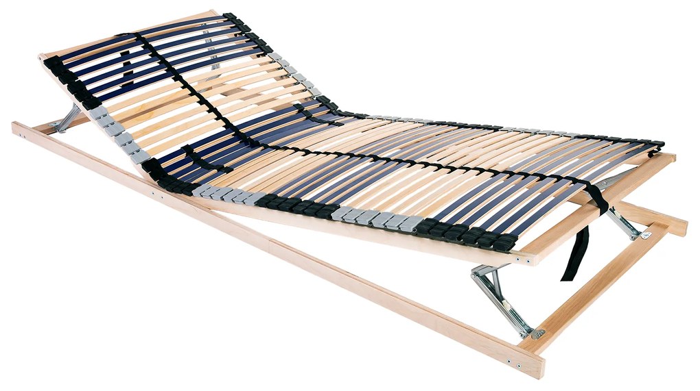 vidaXL Βάση κρεβατιού με λάμες Καφέ 70 x 190 cm Στερεό Ξύλο Μηλιάς