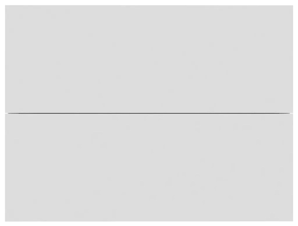 vidaXL Κομοδίνα 2 τεμ. Λευκά 40 x 30 x 30 εκ. από Επεξ. Ξύλο