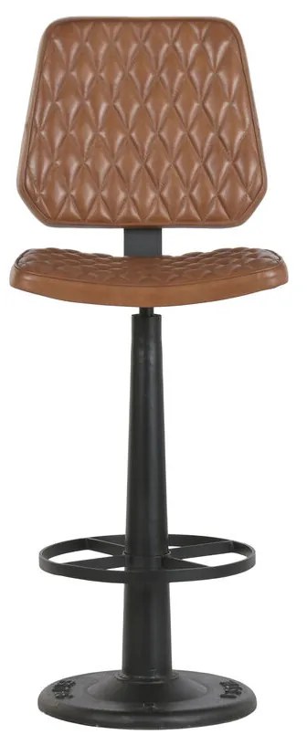 Σκαμπό Home ESPRIT Δέρμα Σίδερο