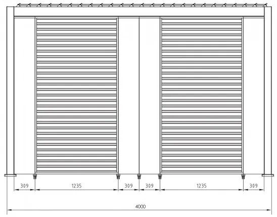 Πάνελ Περίφραξης Ocean Μεταλλικό Καφέ 30,9x6x232,45 εκ. - Καφέ