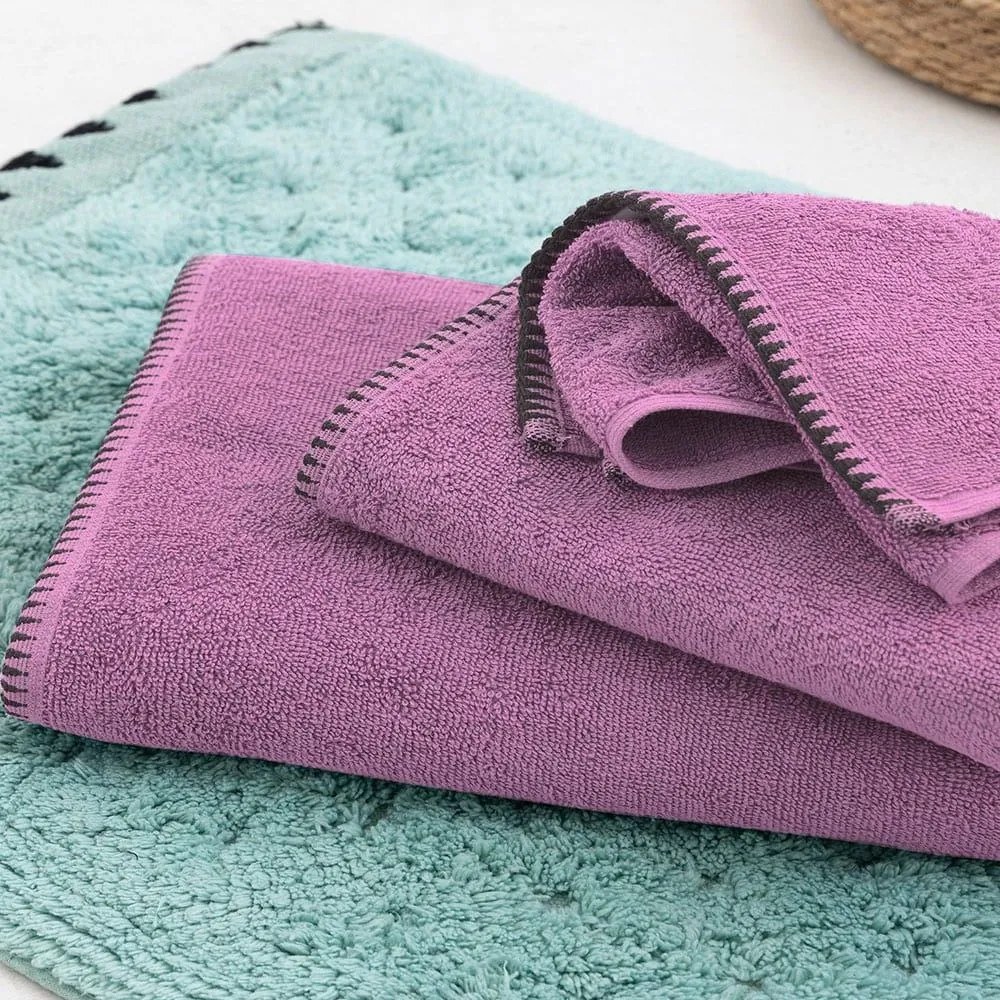 Πετσέτα Brooklyn Violet Palamaiki Χεριών 30x50cm 100% Βαμβάκι