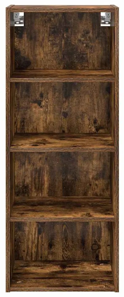 vidaXL Κρεμαστό ντουλάπι Καπνιστό Δρύς 40 x 29,5 x 100 εκ.