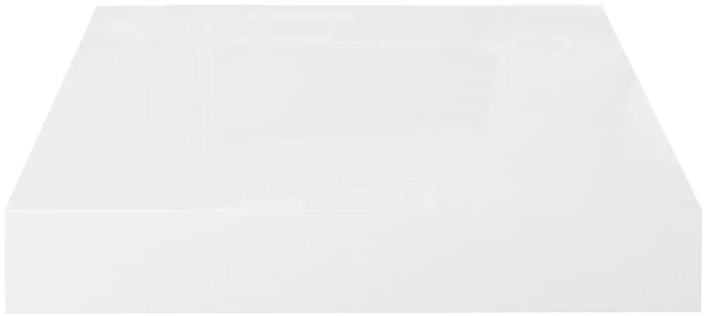 vidaXL Ράφι Τοίχου Γυαλιστερό Γκρι 23x23,5x3,8 εκ. MDF