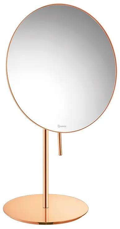 Καθρέπτης Μεγεθυντικός Επικαθήμενος Ø20 εκ. x3 Rose Gold 24 K Sanco Cosmetic Mirrors MR-703-A06
